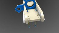 Attach the stepper motor and top spindle mount to the Z axis rail support